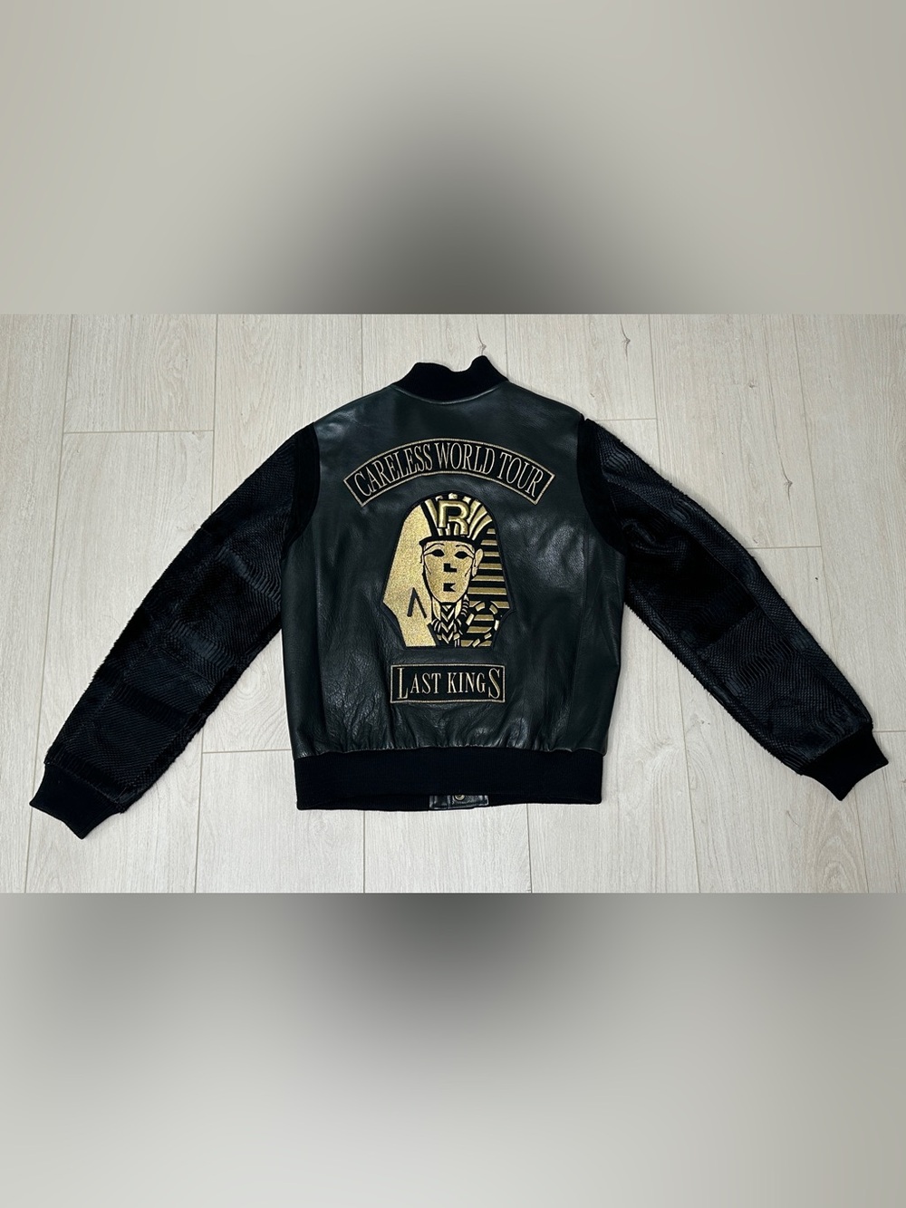 Tyga Last Kings Careless World Tour Letterman Jacket Worn By Tyga At His Concert